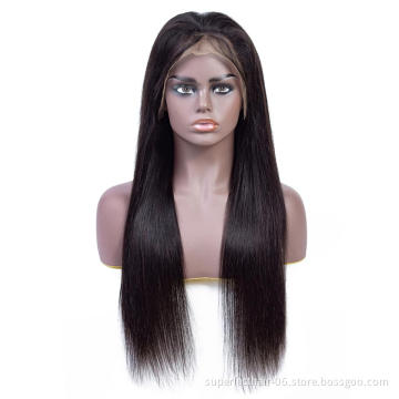 New Arrival Brazilian Human Hair 13*4 Lace Front Wig For Black Women 130% Density Silk Straight Human Hair Lace Wig